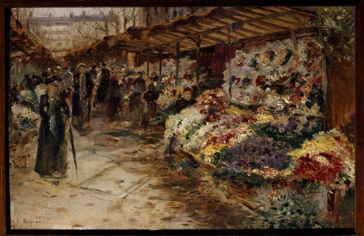 Flower Market from Jean François Raffaelli