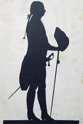 Silhouette of a Man (pen & ink on paper) from Jean Gaspard Lavater