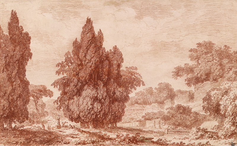 View of a Park from Jean Honoré Fragonard