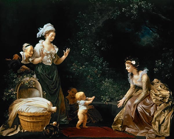 the first steps (painted with Marguerite Gérard) from Jean Honoré Fragonard