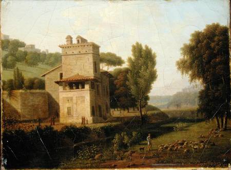 The Casa Cenci in the Borghese Gardens, Rome from Jean-Honore Marmont de Barmont