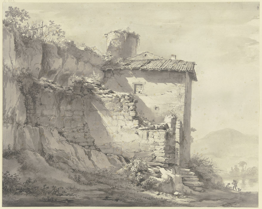 Ruins in Dargoire from Jean Jacques de Boissieu