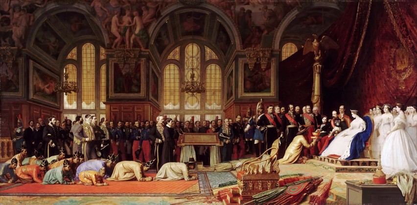 Reception of the Ambassadors of Siam by Napoleon III at the Palace of Fontainebleau on June 27, 1861 from Jean-Léon Gérome