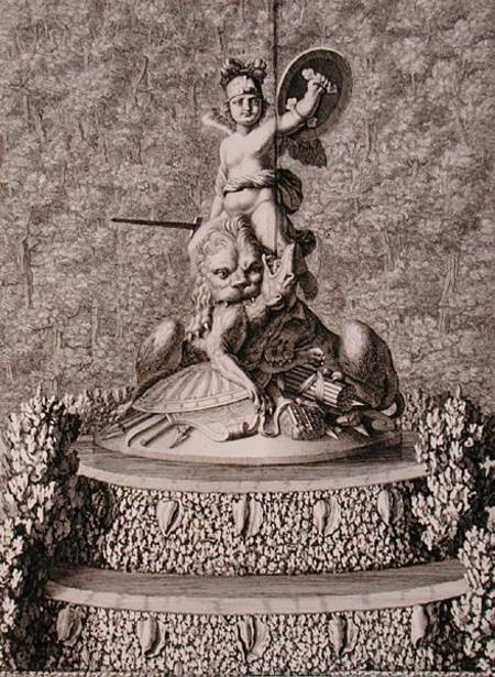 The 'Spirit of Valour' centrepiece of a fountain at Versailles, 1676 from Jean Lepautre