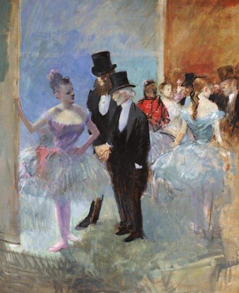 The Wings of the Opera (in the Foyer) from Jean Louis Forain