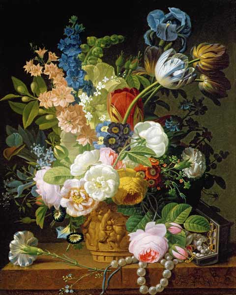 Still Life with Flowers from Jean Louis Prevost