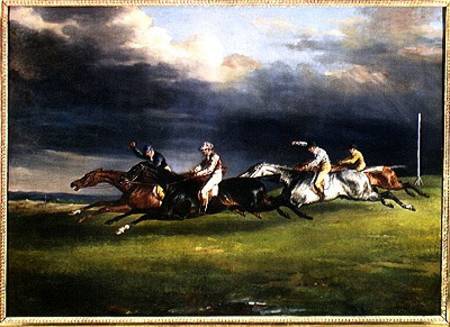 The Epsom Derby from Jean Louis Théodore Géricault