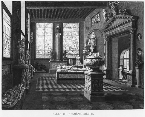 The 16th century room, Musee des Monuments Francais, Paris, illustration from ''Vues pittoresques et from Jean Lubin Vauzelle
