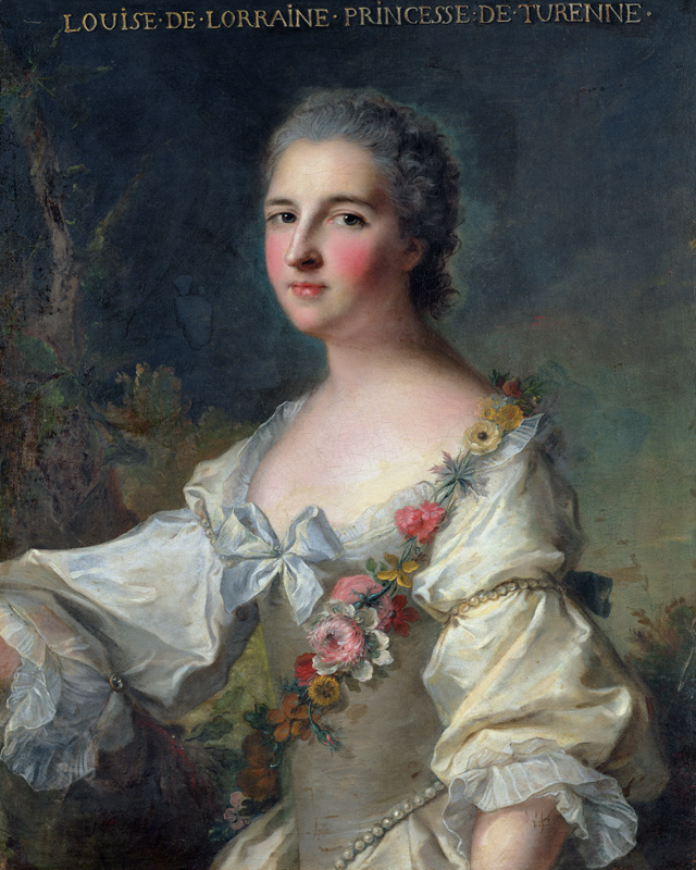 Louise-Henriette-Gabrielle de Lorraine (1718-88) Princess of Turenne and Duchess of Bouillon from Jean Marc Nattier