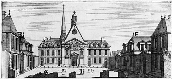View of Hopital des Incurables from Jean Marot