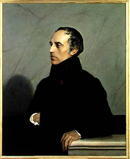 Francois Guizot (1787-1874) after a painting by Paul Delaroche (1797-1856) from Jean or Jehan Georges Vibert
