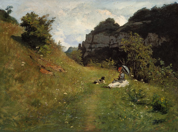 Rest at the way to the Malocke from Jean Paul Laurens