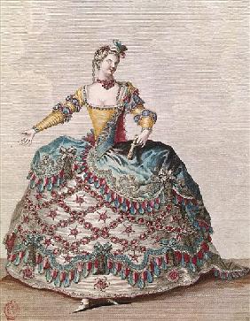 Costume for an Indian woman for the opera ballet ''Les Indes Galantes'' Jean-Philippe Rameau (1683-1