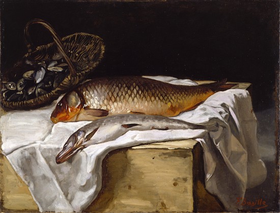 Still Life with Fish from Jean Frederic Bazille
