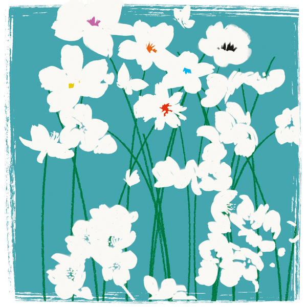 Turquoise Flowers from Jenny Frean