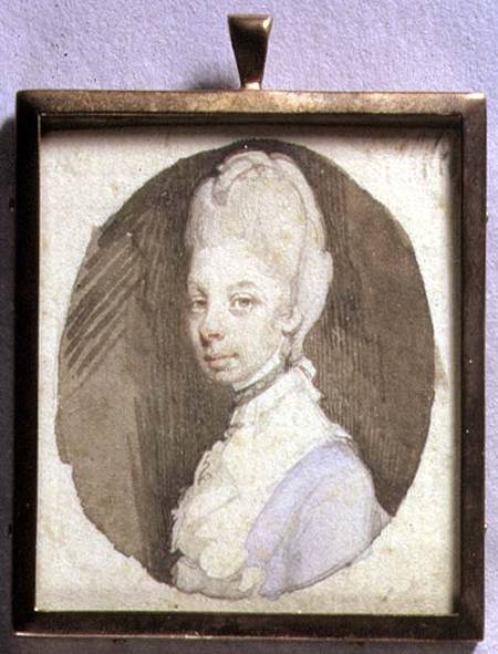 Portrait Miniature of Queen Charlotte (1744-1818) c.1772 (w/c on ivory) from Jeremiah Meyer