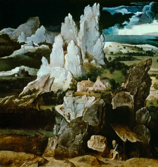 St. Jerome in a Rocky Landscape from Joachim Patinir