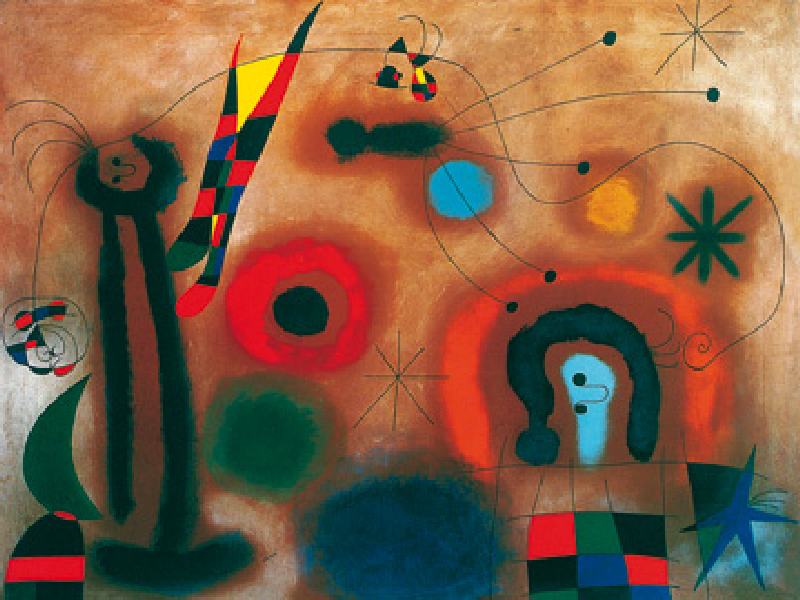 Libelle mit roten Flügeln  - (JM-879) from Joan Miró