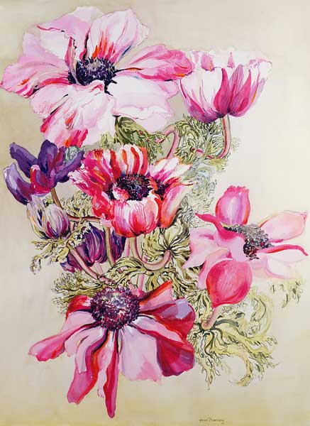 Anemones (w/c)  from Joan  Thewsey