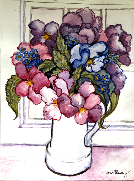 Pansies and Forget-me-nots from Joan  Thewsey