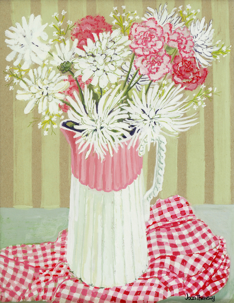White Chrysanthemums and Spray from Joan  Thewsey