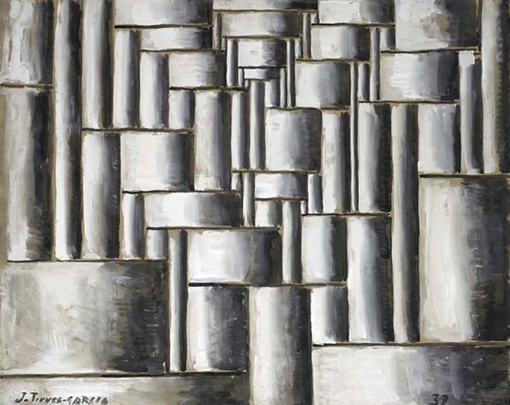 Composición abstracta tubular, 1937 from Joaquin Torres-Garcia