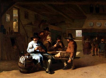 A Tavern Interior with cardplayers from Job Adriaensz Berckheyde