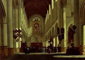 Inside of the great St. Bavo church in Haarlem