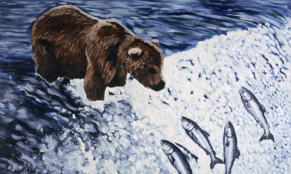 Alaskan Brown Bear, 2002 (oil on canvas)  from Joe Heaps  Nelson