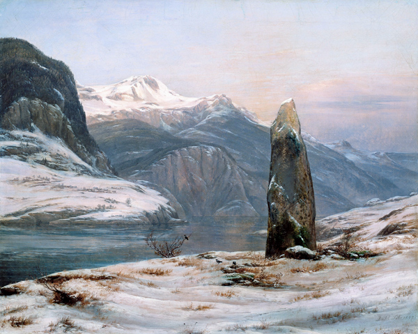 Winter at the Sognefjord from Johan Christian Clausen Dahl