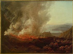Der Ausbruch des Vesuv im Dezember 1820.