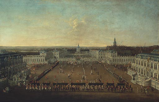 Dresden,Zwinger mit Karneval from Johann Alexander Thiele