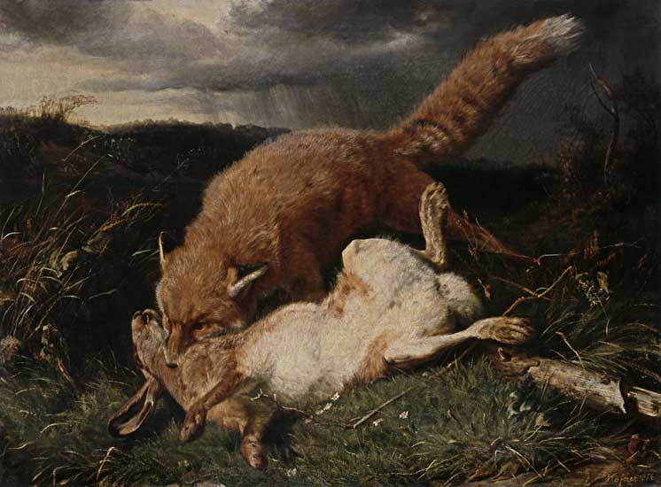 Fox and Hare from Johann Baptist Hofner
