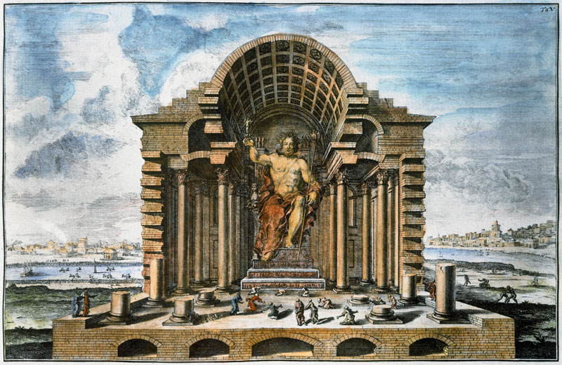 Zeustemple , Olympia from Johann Bernhard Fischer von Erlach
