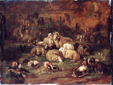 Sheep, Goats and Chickens from Johann Christian Reinhart