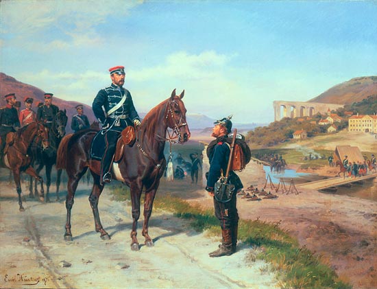 Meeting with prince Friedrich-Carl of Preussen from Johann Emil Hünten
