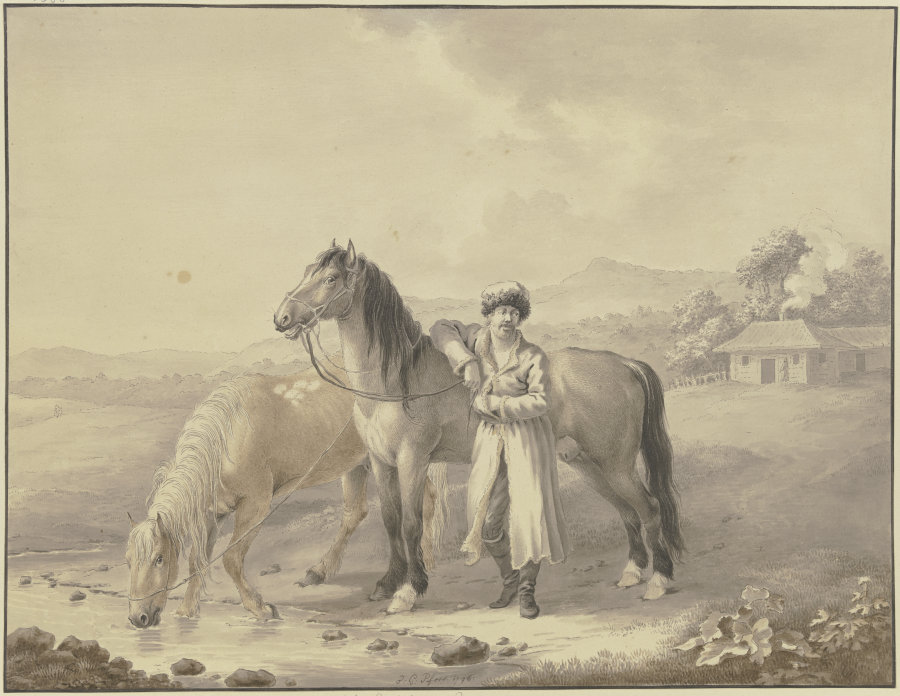Russian horses from Johann Georg Pforr