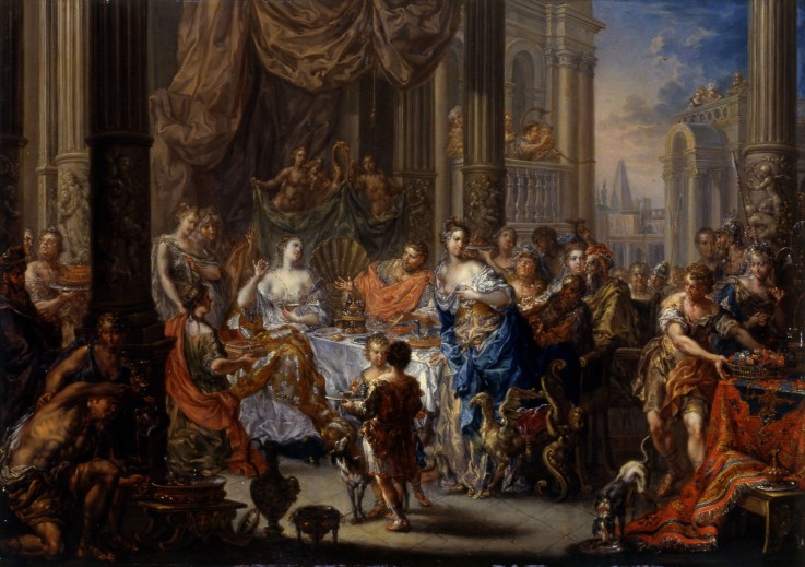 Cleopatra's feast from Johann Georg Platzer