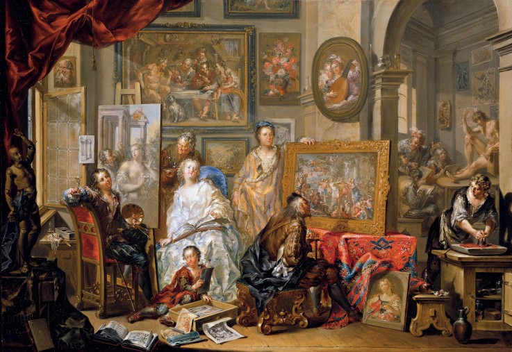 Studio of the painter from Johann Georg Platzer