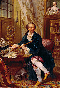 Youth portrait of the Elector Karl Theodor of Palatinate and Bavarian (1724-1799) from Johann Georg Zisenis