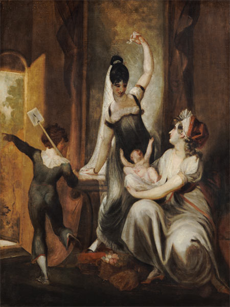 A mother with her children in the country from Johann Heinrich Füssli