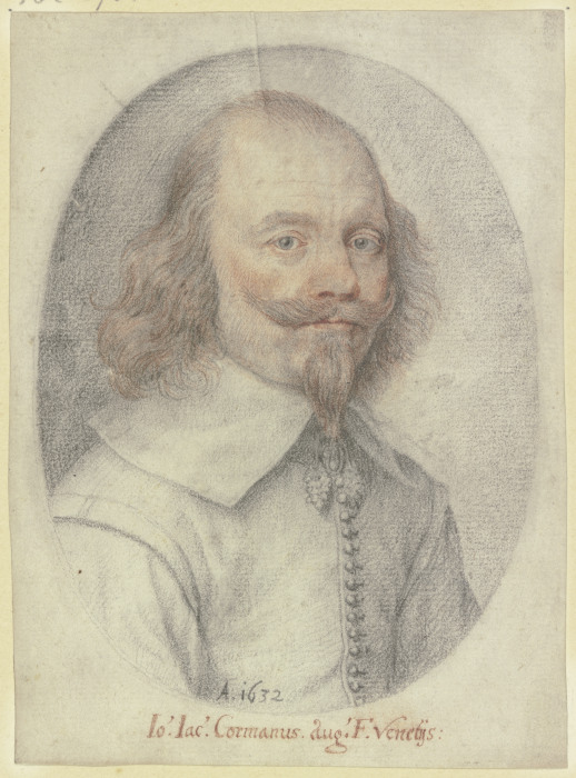 Bildnis eines Mannes mit Spitzbart und herabwallendem Haar im Oval from Johann Jakob Kornmann
