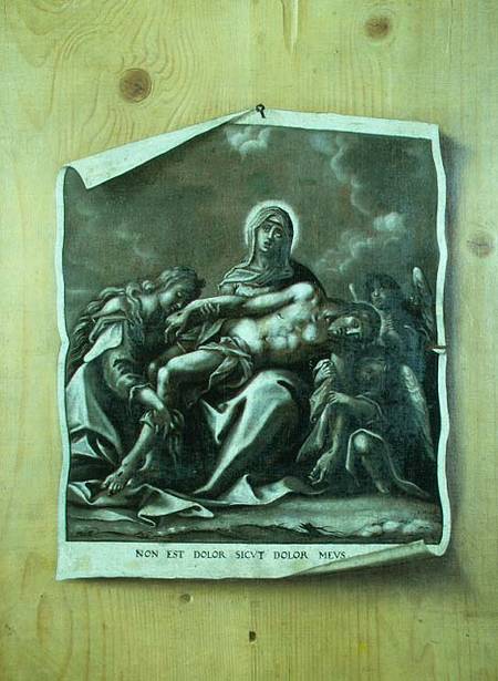Trompe l'Oeil with Pieta from Johann Minck
