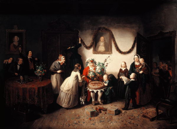 The eightieth birthday from Johann Peter Hasenclever
