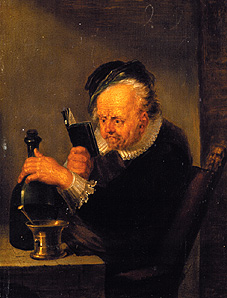The reading chemist from Johann Peter von Langer