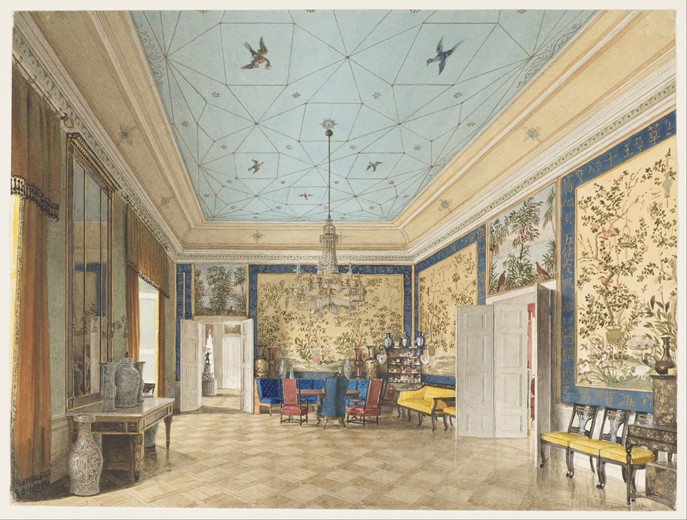 The Chinese Room in the Royal Palace, Berlin from Johann Philipp Eduard Gaertner