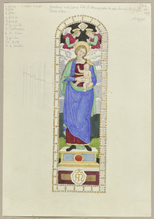 Das Chorfenster von Santissima Annunziata zu Arezzo from Johann Ramboux