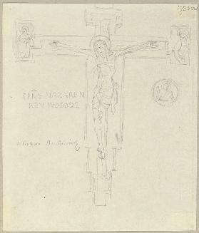 Ein Kruzifix in Santa Maria della Rocchicciola