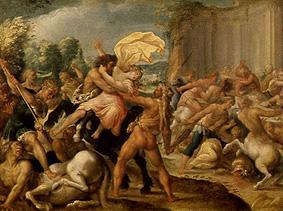 Hercules frees Dejanira from the arms of the centaur Eurytion from Johann Rottenhammer