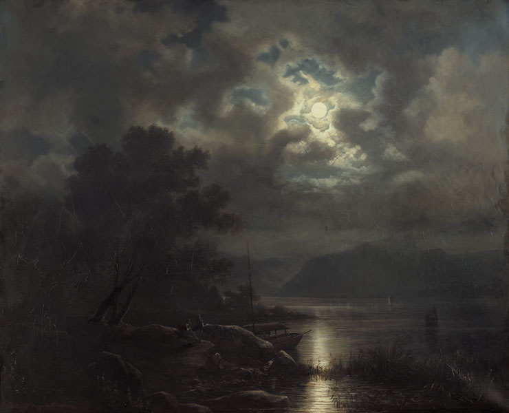 Landscape at moonlight from Johann Rudolf Rapp